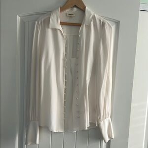 Equipment White Silk Blouse